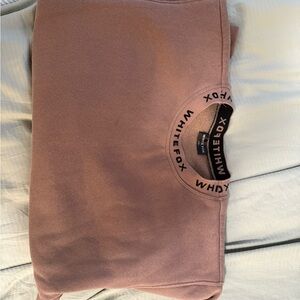 White Fox Boutique Mauve Crew Neck Sweater
